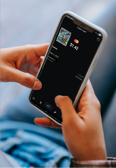 Screenshot of BorderlessP2P service wallet in the App